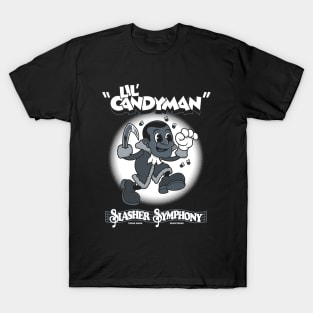 Lil' Candy  - Creepy Cute Candyman - Vintage Cartoon Horror T-Shirt